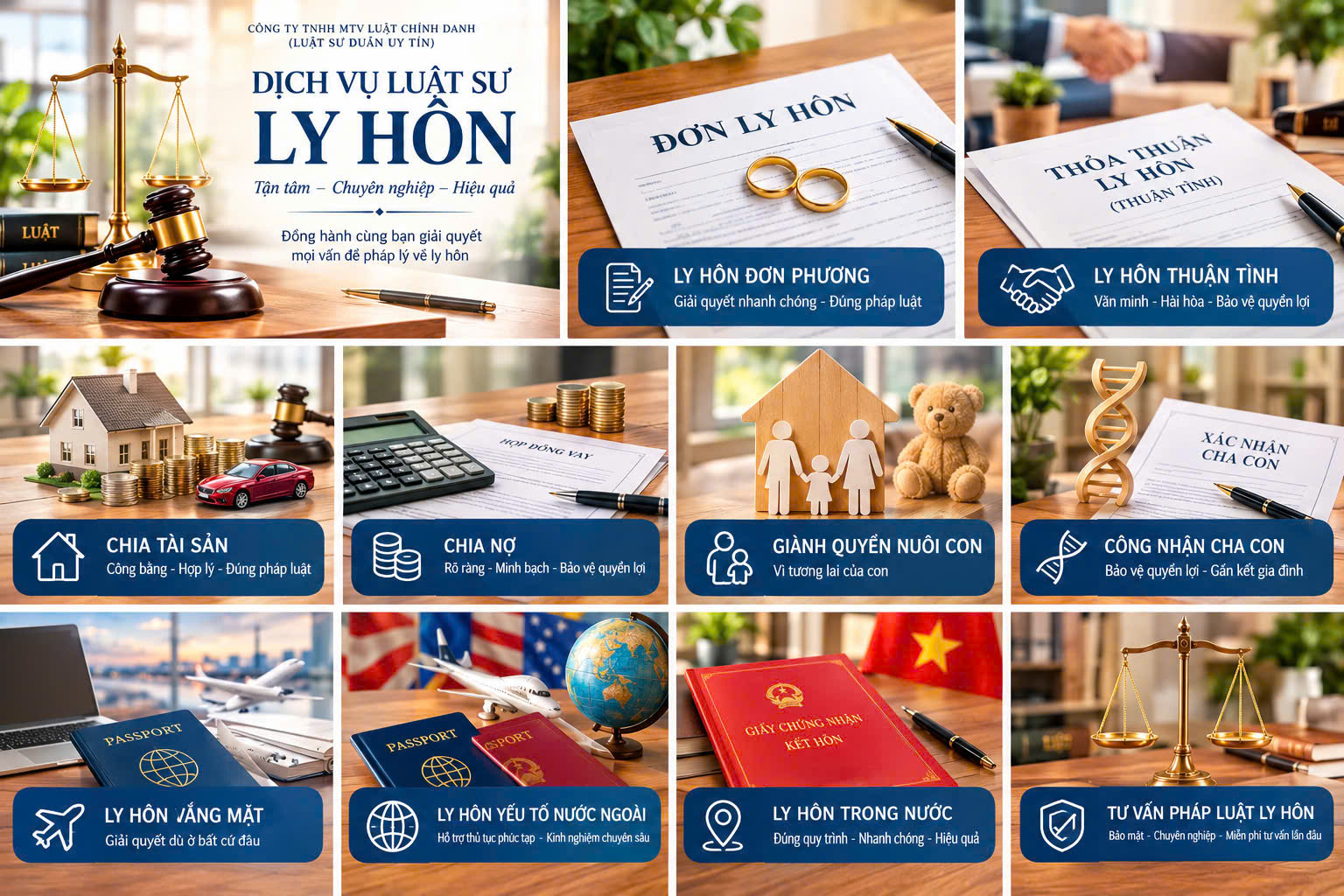 Dịch vụ luật sư ly hôn đơn phương tại Đồng Nai - Công ty Luật Chính Danh
