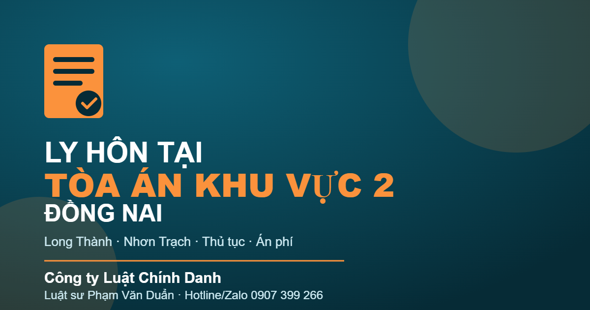 Minh họa ly hôn xã Đại Phước tại TAND khu vực 2 Đồng Nai