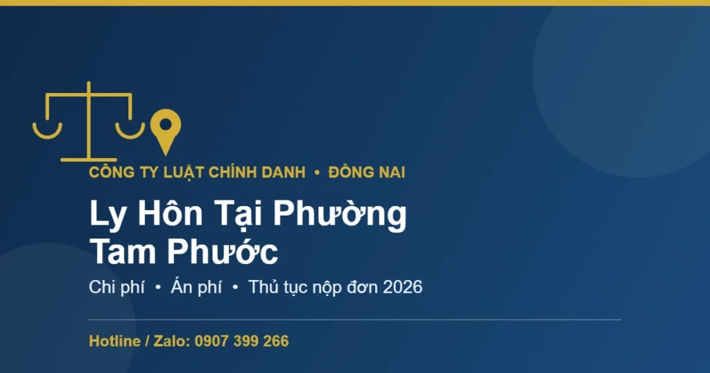 Hình minh họa chủ đề ly hôn tại phường Tam Phước, thành phố Đồng Nai - Công ty Luật Chính Danh